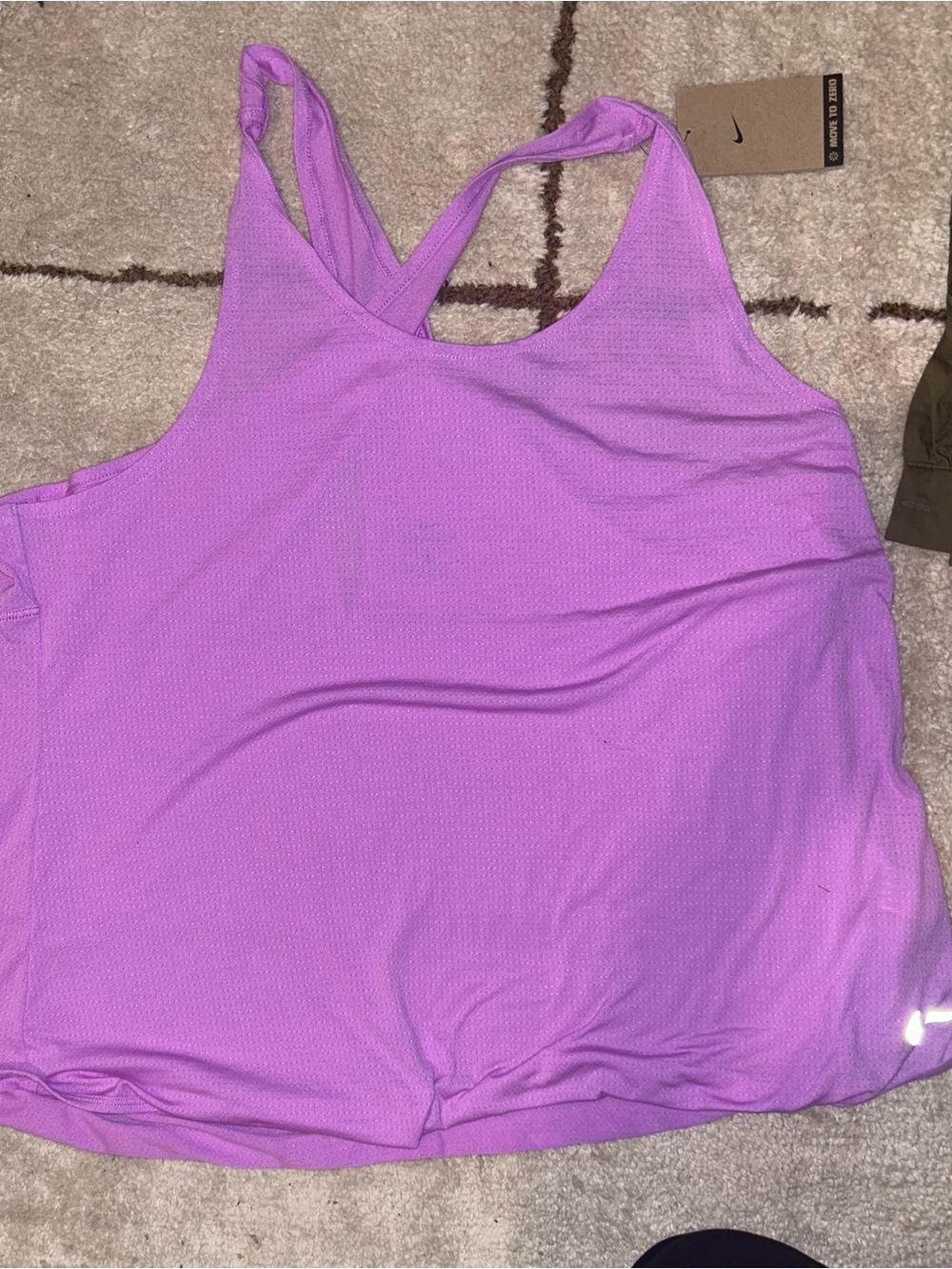 Nike Women’s Lavender Cross-Back Tank Top